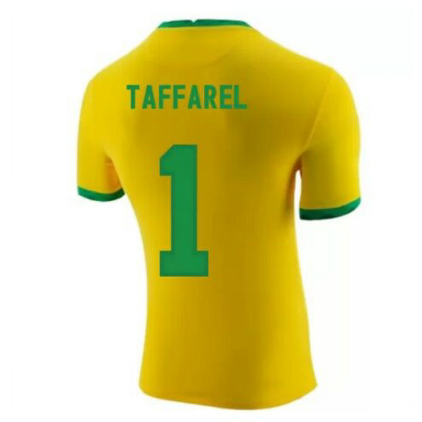 primera camiseta taffarel 1 brasil 2020-2021 amarillo hombre